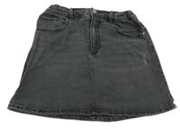 Tmavosivá rifľová sukňa Zara