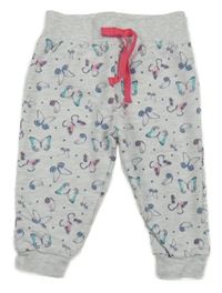 Šedé tepláky s motýlky Ergee