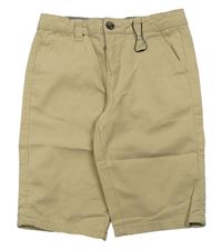 Béžové plátěné chino kraťasy Denim Co.