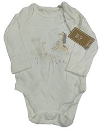 Bílé body s žirafou Mothercare