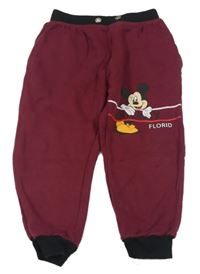 Vínové tepláky s Mickeym 