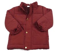 Vínová šušťáková zimná bunda H&M