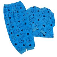 Modré plyšové pyžama so Sonicem George