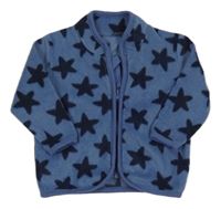 Tmavomodrá prepínaci fleecová mikina s hviezdami Matalan