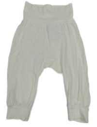 Biele baggy tepláky H&M