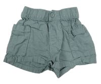 Šedozelené cargo kraťasy Topomini