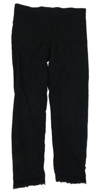 Čierne legíny s čipkou George