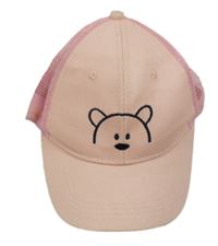 Růžová kšiltovka s medvídkem 