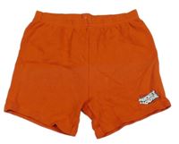 Oranžové kraťasy s nápisom Primark