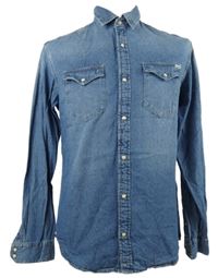 Pánska svetlomodrá rifľová košeľa Jack&Jones