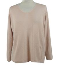 Dámsky svetloružový prúžkovaný sveter Casle of Ireland