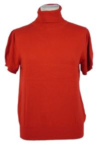 Dámske červené pletené tričko s rolákom Dorothy Perkins