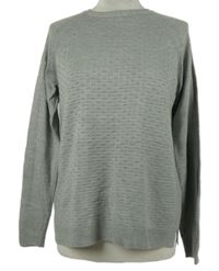 Dámský šedý vzorovaný lehký svetr M&S