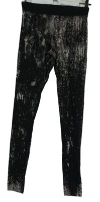 Dámské černo-šedé vzorované legíny H&M