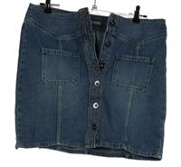 Dámska svetlomodrá rifľová prepínaci sukňa TU