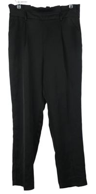 Dámské černé paper bag kalhoty Apanage 