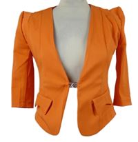 Dámské oranžové crop sáčko