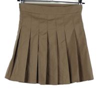 Dámska béžová skladaná sukňa Shein