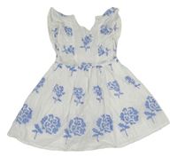 Bielo-modré plátenné šaty Primark