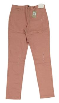 Růžové skinny rifle Denim Co.