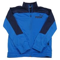 Modrá športová prepínaci mikina s logom zn. Puma