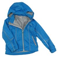 Azurová softshellová bunda s kapucňou Pocopiano