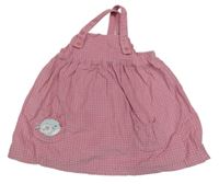 Ružová bodkovaná á menšestrová na traká sukňa s vtáčikom F&F