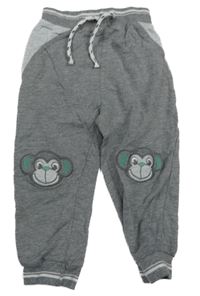 Šedé tepláky s opicemi M&Co.