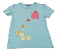 Modré tričko s obrázkom Impidimpi