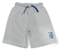 Bielo-modré športové kraťasy s číslom H&M