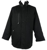 Pánska čierna vlnená zateplená bunda Bugatti