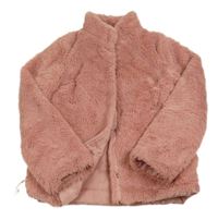 Starorůžová kožešinová zateplená bunda Y.F.K.