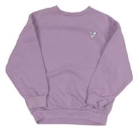 Lila mikina se srdíčkem George