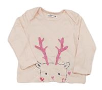 Světlerůžové triko se sobem Ladybird