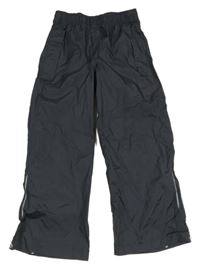 Tmavosivé šušťákové nepromokavé funkčné nohavice crivit