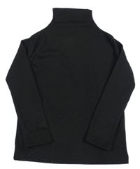 Čierne thermo tričko so stojačikom