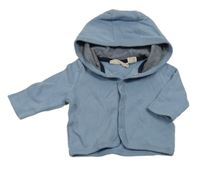 Modrošedá prepínaci ľahká mikina s kapucňou Lupilu