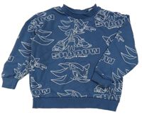 Tmavomodrá mikina so Sonicem H&M