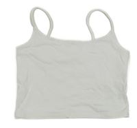 Biely crop top