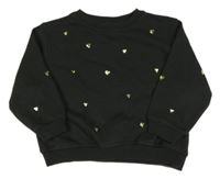 Antracitová oversize mikina s cvokmi  H&M