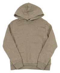 Béžová melírovaná mikina s kapucňou H&M