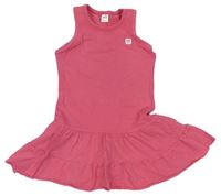 Ružové bavlnené šaty so srdiečkom M&S