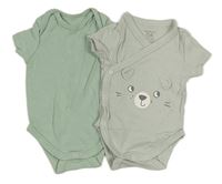 2x Béžové + světlezelené body C&A