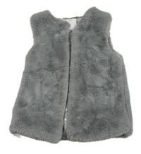 Šedá kožešinová podšitá vesta Primark