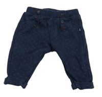 Tmavomodré bodkované tepláky Obaibi