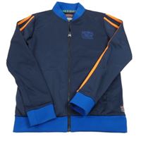 Tmavomodrá prepínaci športová mikina s nápisom Indian Blue jeans