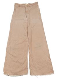 Broskvové wide leg rifle Zara 