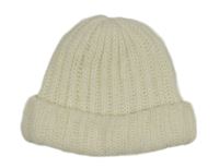 Smetanová pletená čepice