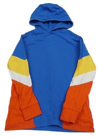 Modro-farebné tričko s kapucňou Next