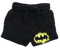 Černé teplákové kraťasy s logem Batmana George 